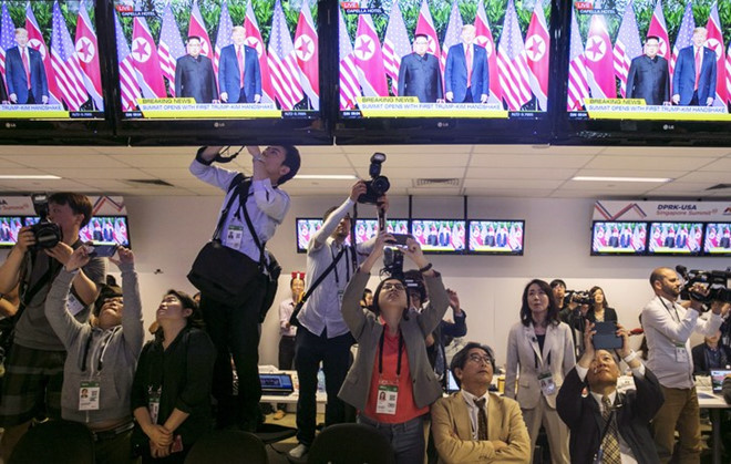 Tin thế giới - Hàng trăm phóng viên quốc tế tới Việt Nam chuẩn bị đưa tin về Hội nghị thượng đỉnh Mỹ-Triều