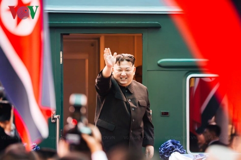 Tin thế giới - Đoàn tàu chờ Chủ tịch Triều Tiên Kim Jong-un đã về tới Bình Nhưỡng