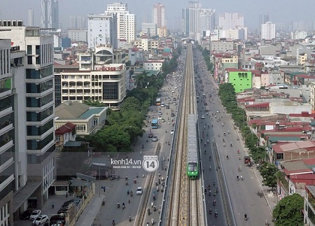 Tin tức - Chùm ảnh: Tàu đường sắt trên cao lao vun vút từ ga Cát Linh tới Yên Nghĩa (Hình 8).