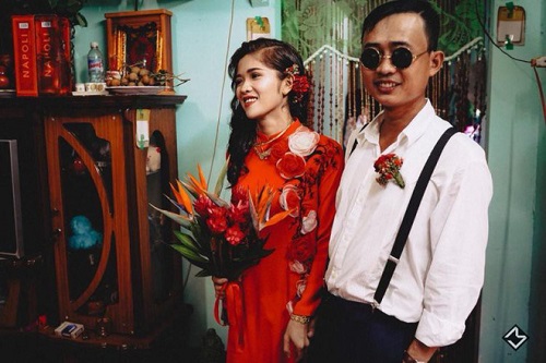 Tin tức - Ngắm bộ ảnh cưới độc nhất vô nhị của cặp đôi 'Cô Mít - Cậu Tèo' ở An Giang (Hình 3).