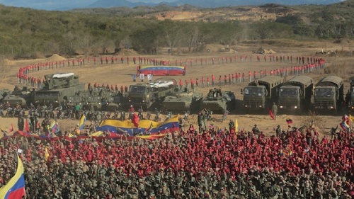 Tin thế giới - Bị Mỹ doạ tấn công, Venezuela tổ chức tập trận lớn nhất 200 năm lịch sử