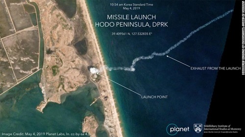 Tin thế giới - CNN công bố hình ảnh vụ phóng tên lửa tầm ngắn mới nhất của Triều Tiên 