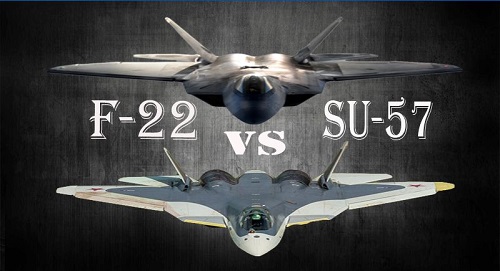 Tin thế giới - So sánh sức mạnh tiêm kích tàng hình F-22 của Mỹ và chiến đấu cơ Su-57 của Nga 