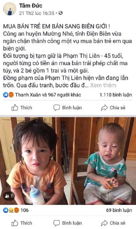 Tin trong nước - Sự thật về tin mua bán trẻ em qua biên giới ở huyện Mường Nhé