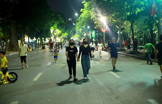 Tin trong nước - Hà Nội: Tạm dừng các hoạt động tại không gian đi bộ trên địa bàn quận Hoàn Kiếm từ 21/8