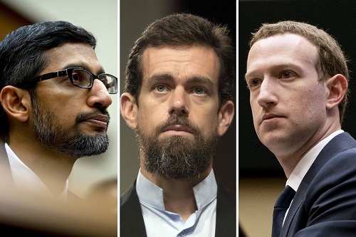 Tin thế giới - 3 CEO của Facebook, Twitter và Google sắp phải ra điều trần trước Thượng viện Mỹ