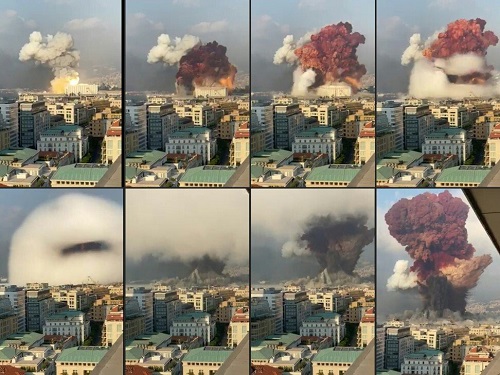 Tin thế giới - Video mái nhà thờ sụp đổ rơi trúng người linh mục đang làm lễ trong vụ nổ kinh hoàng ở Lebanon