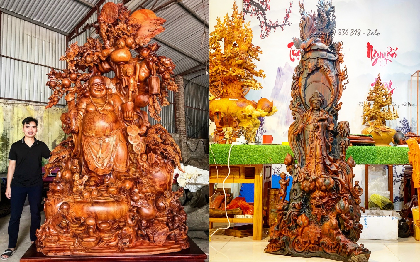 Quyền lợi tiêu dùng - Tượng gỗ Nguyễn Hồng – Lưu ý khi chơi tượng gỗ phong thủy để gia chủ làm ăn phát tài
