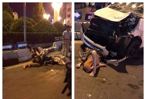 Tin trong nước - Hà Nội: Xe máy chở 4 người va chạm với ô tô, 3 người trọng thương 