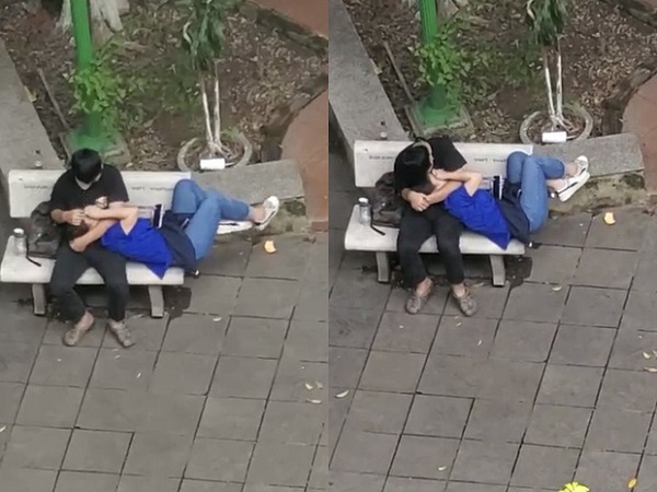 Cộng đồng mạng - Cặp đôi sinh viên thản nhiên ôm hôn, nằm lên đùi nơi công cộng khiến nhiều người phẫn nộ