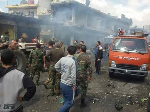 Đánh bom kép tại Syria, gần 60 người thương vong - Ảnh 1