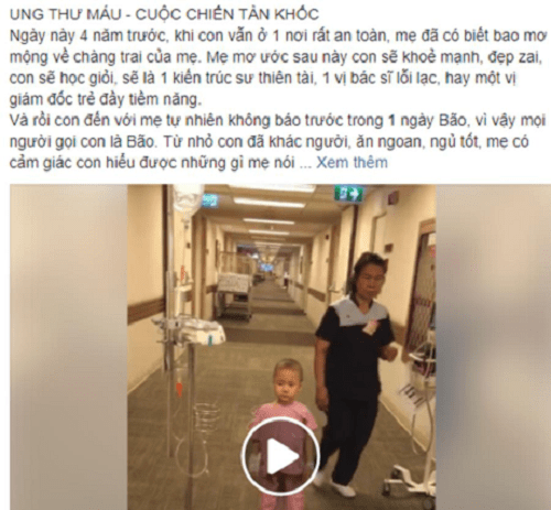 Nhật ký đẫm nước mắt của người mẹ trẻ cùng con chiến đấu với ung thư - Ảnh 1