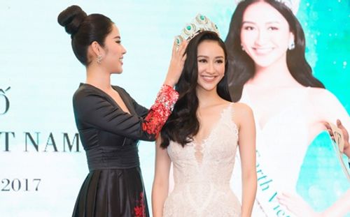 Hà Thu chính thức nhận vương miện Hoa hậu Trái Đất Việt Nam - Ảnh 2