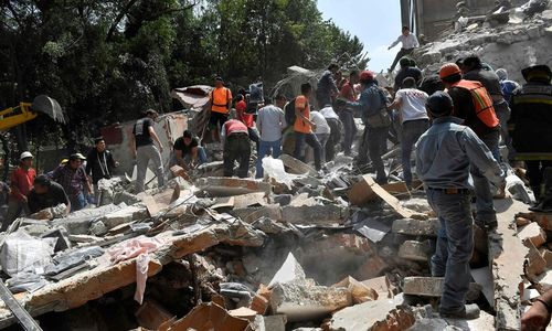 Hiện trường hỗn loạn sau trận động đất kinh hoàng tại Mexico - Ảnh 5