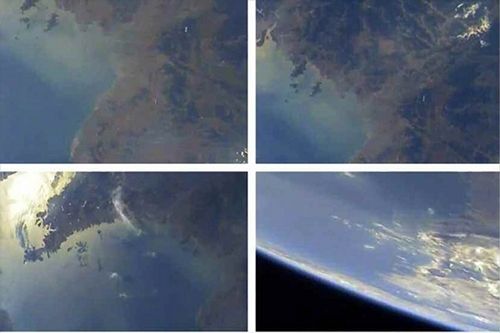 Triều Tiên hé lộ ảnh Trái Đất chụp từ tên lửa phóng thử - Ảnh 1