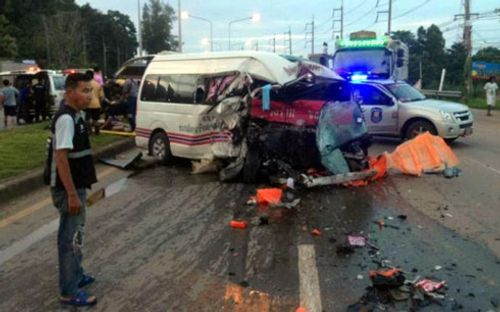 Tai nạn giao thông nghiêm trọng tại Thái Lan, 2 người Việt thiệt mạng - Ảnh 1