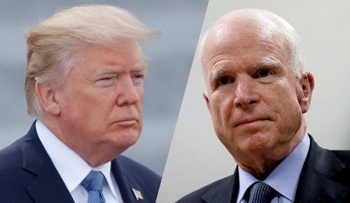 Tổng thống Trump lên tiếng về bệnh ung thư não của nghị sĩ John McCain - Ảnh 1
