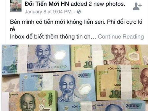 Đổi tiền mới Tết Đinh Dậu: Ngân hàng khan tiền, chợ đen chặt chém 40% - Ảnh 1