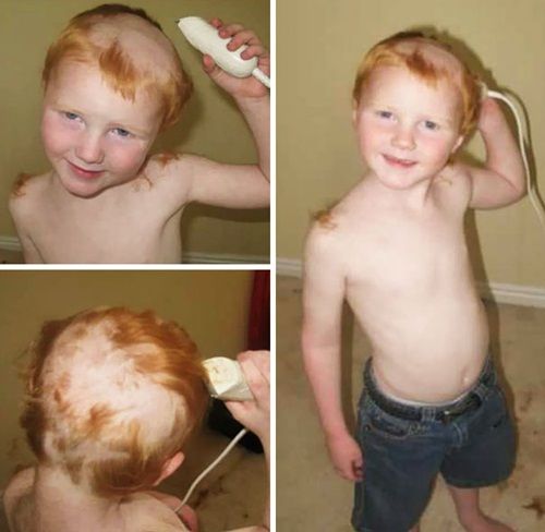 Khi trẻ em nghịch tông đơ cắt tóc của bố - Ảnh 5