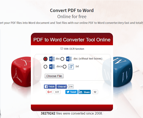 8 website mách bạn cách chuyển file pdf sang word không cần phần mềm - Ảnh 3