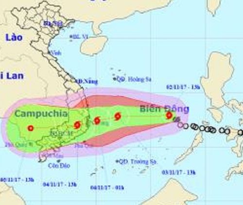 Tin tức mới nhất bão số 12 sẽ giật cấp 15, hướng vào Nam Trung Bộ - Ảnh 1
