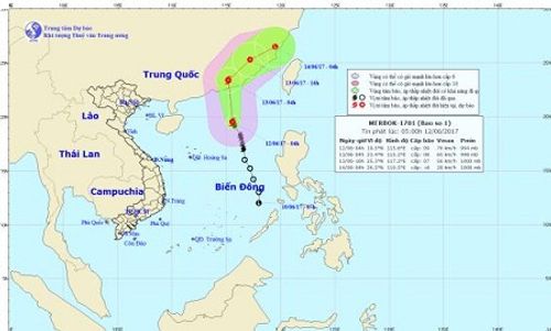 Cơn bão số 1- bão Merbok giật cấp 11 quần thảo trên Biển Đông - Ảnh 1