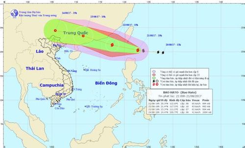 Tin tức mới nhất bão Hato giật cấp 11 tiến sát Biển Đông - Ảnh 1