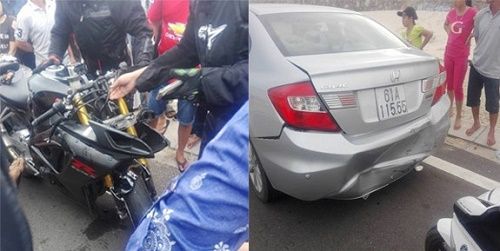 Đua môtô 'khủng' trái phép gây tai nạn ở Bình Thuận - Ảnh 2
