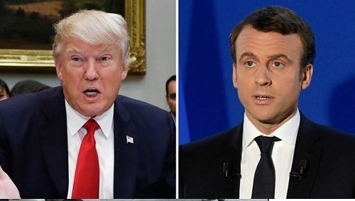 Ông Donald Trump điện đàm với Tổng thống đắc cử Pháp Emmanuel Macron - Ảnh 1