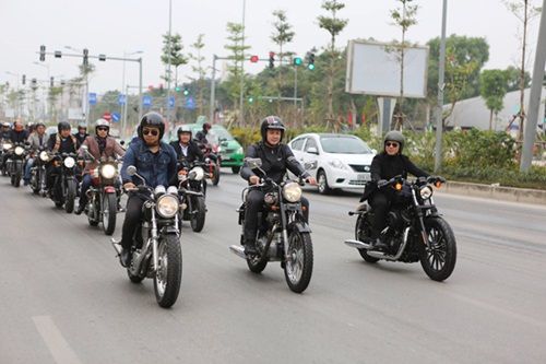 MC Anh Tuấn đi mô tô của Trần Lập dẫn đầu 160 xe diễu hành - Ảnh 4
