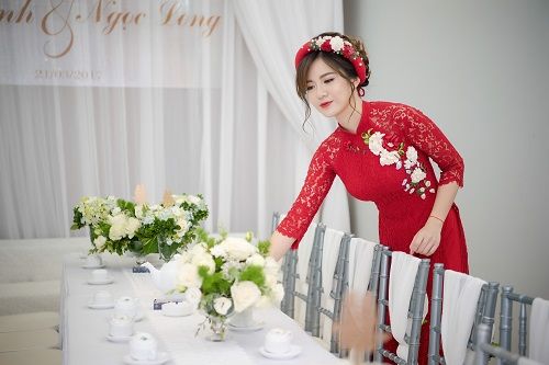 Hot girl M.U Tú Linh xinh đẹp rạng rỡ trong lễ hỏi ăn hỏi - Ảnh 5