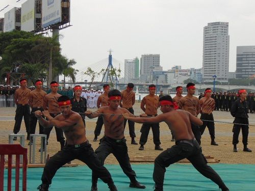 Màn võ thuật mãn nhãn của cảnh sát cơ động bảo vệ APEC - Ảnh 7