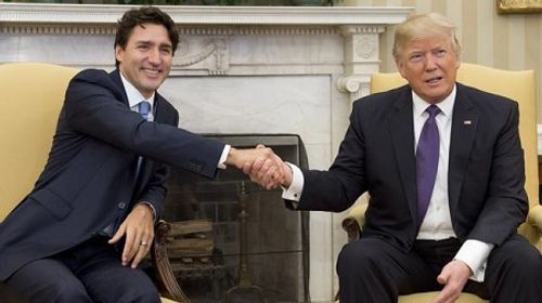 Tổng thống Mỹ và Thủ tướng Canada hội đàm tại Nhà Trắng - Ảnh 1