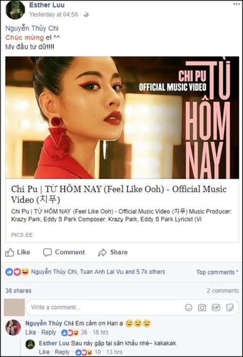 Loạt sao Việt treo status khi Chi Pu “chào sân” MV đầu tay trong vai trò ca sĩ - Ảnh 5
