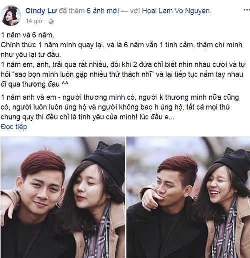 Bạn gái Hoài Lâm viết tâm thư kỷ niệm 6 năm yêu nhau, “ăn đòn no hơn ăn cơm” - Ảnh 1