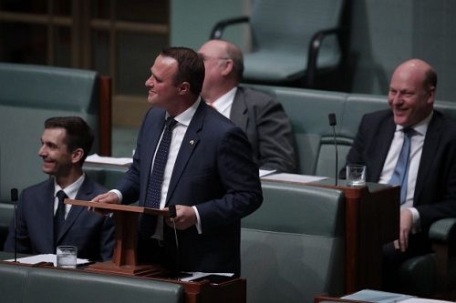 Nghị sĩ Úc cầu hôn người yêu đồng giới ngay trước Quốc hội  - Ảnh 1