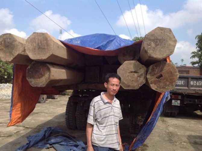 Bắt vụ vận chuyển 6,64m3 gỗ trái phép từ Lào về Việt Nam tiêu thụ - Ảnh 1