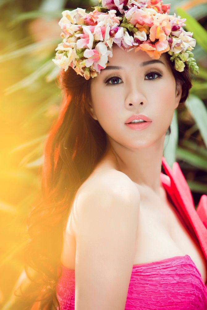 Hoa hậu Thu Hoài rực rỡ chào Xuân 2014 - Ảnh 7