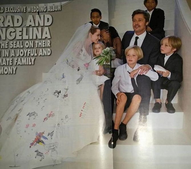 Ngắm Angelina Jolie và Brad Pitt hạnh phúc trong lễ cưới - Ảnh 6