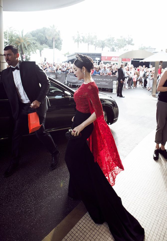 Lý Nhã Kỳ lộng lẫy như công chúa đầy lôi cuốn trên thảm đỏ Cannes - Ảnh 9