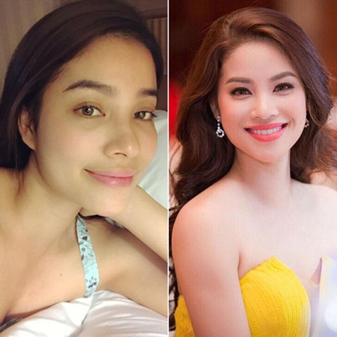 Chấm điểm mặt mộc của các nàng Hoa hậu & Á hậu Việt nổi tiếng - Ảnh 9