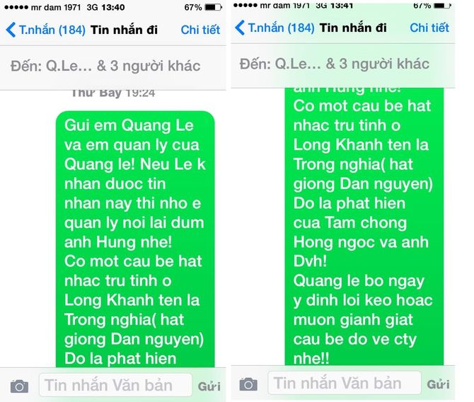 Đàm Vĩnh Hưng chia sẻ tin nhắn "khủng khiếp" gửi Quang Lê - Ảnh 2