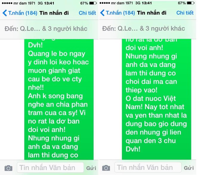 Đàm Vĩnh Hưng chia sẻ tin nhắn "khủng khiếp" gửi Quang Lê - Ảnh 3