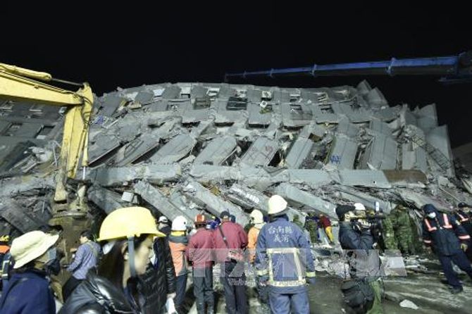 Số nạn nhân thiệt mạng trong vụ động đất Đài Loan lên tới 89 người - Ảnh 1