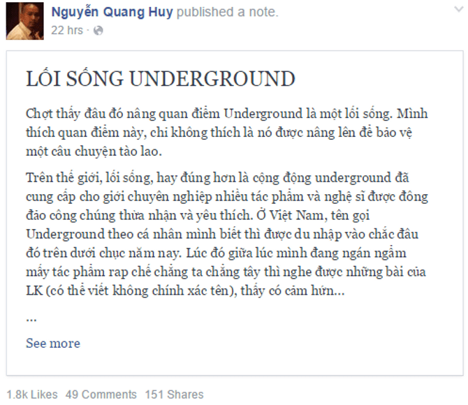 Sơn Tùng bị rapper Underground "xỉa xói", ông bầu Quang Huy lên tiếng - Ảnh 3