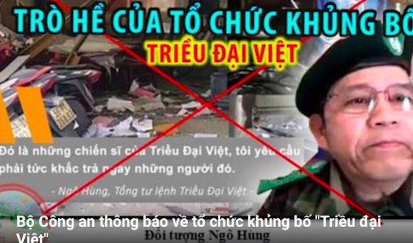 Bộ Công an thông báo tổ chức khủng bố nguy hiểm "Triều đại Việt"