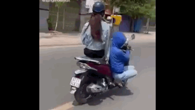 Tin trong nước - Vụ clip cô gái vừa lái xe vừa "diễn xiếc" trên đường phố: Nữ ninja khai gì?