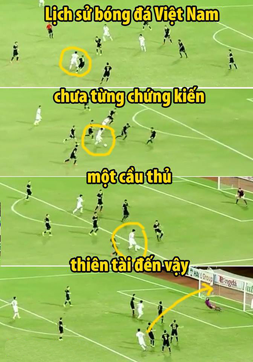 Chế Ảnh,Công Phượng,Messi,U19 Việt Nam,Giải U19 Đông Nam Á,Bao, Ban Thang  Cua Cong Phuong, Bàn Thắng Của Công Phượng