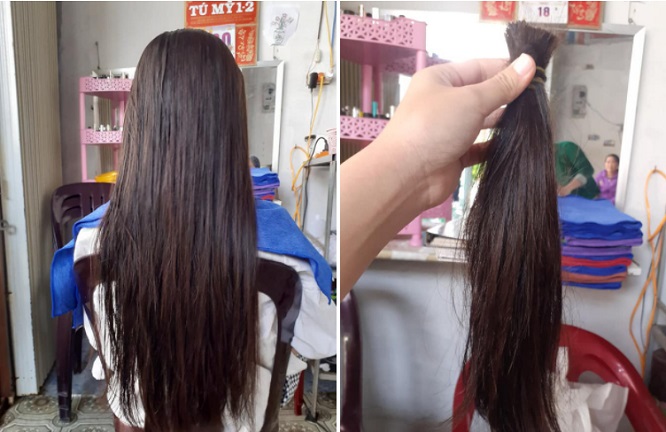 Nữ sinh hiến mái tóc nuôi 15 năm cho bệnh nhân ung thư - Ảnh 2