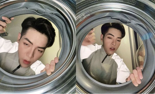 Sao Việt "cực khổ" với trào lưu chụp ảnh trong lồng máy giặt - Ảnh 2